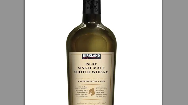 Close-up of Kirkland Signature Islay Single Malt Scotch Whisky