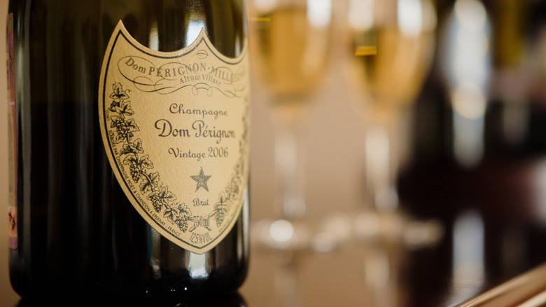 A bottle of Dom Pérignon