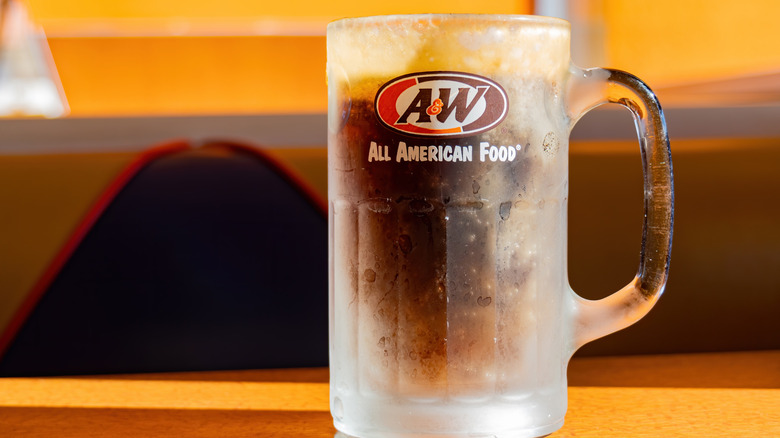 A frosty mug of A&W root beer