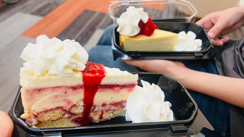 Cheesecake Factory cheesecake slices.