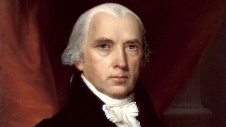 Illustrated portrait of U.S. President James Madison