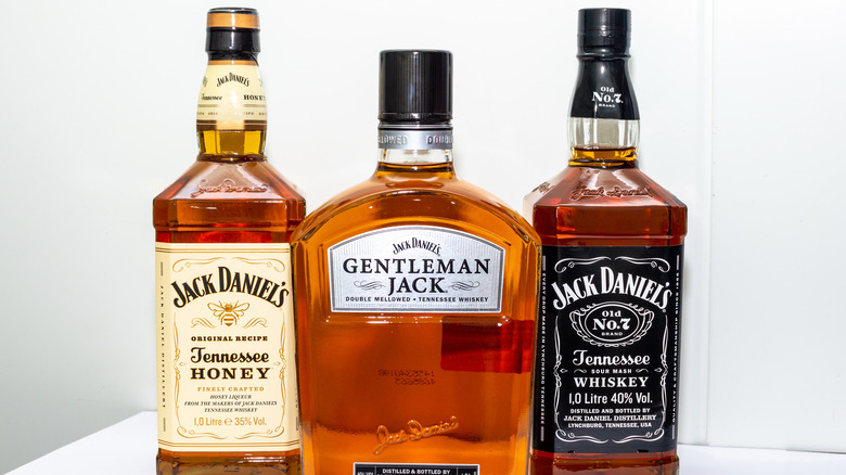 Three bottles of Tennessee whiskey