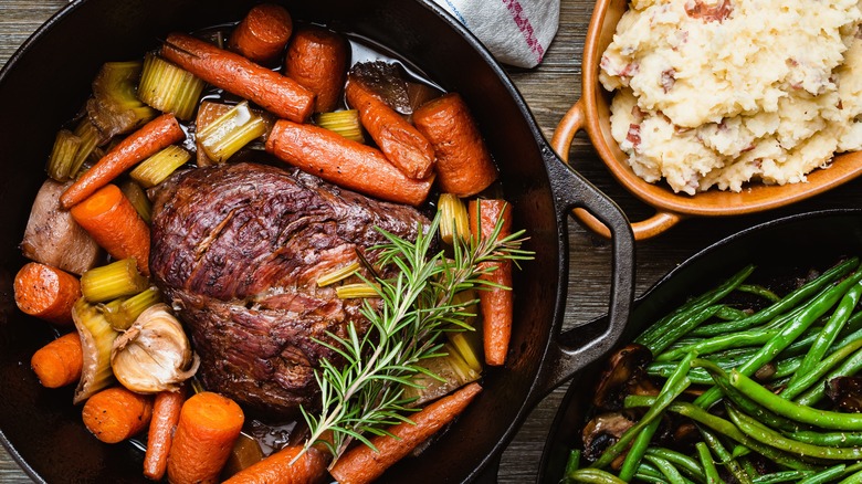 pot roast and vegetables