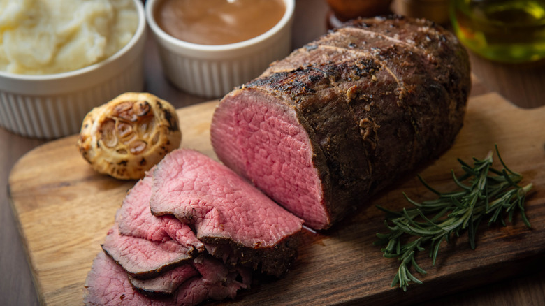 thin slice roast beef