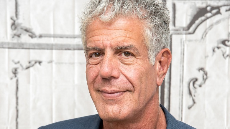 Anthony Bourdain smiling