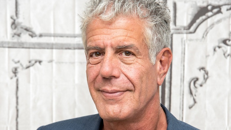 Closeup of Anthony Bourdain