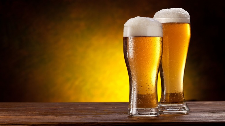 Two glasses of beer