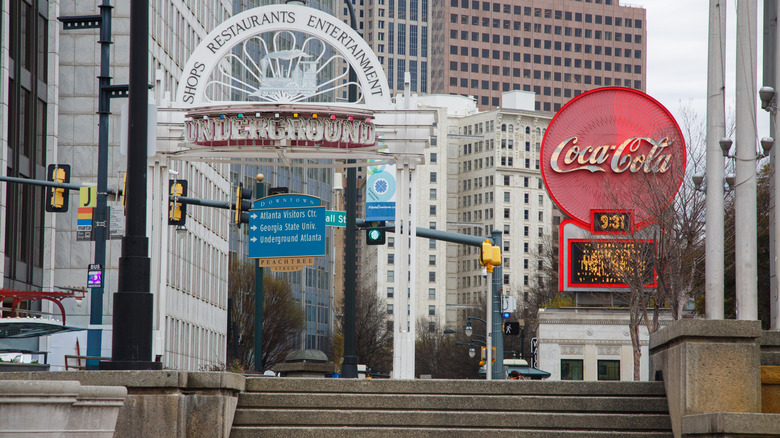 The Underground Atlanta historic district.