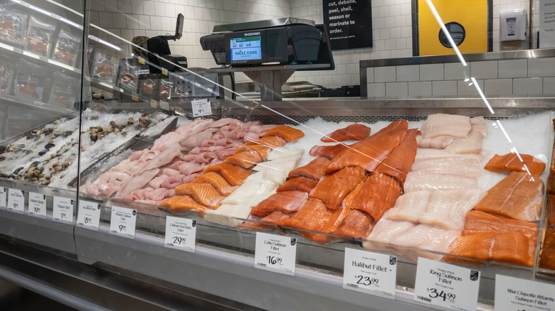 Whole Foods seafood counter
