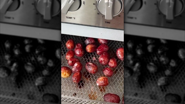 Grapes in an air fryer