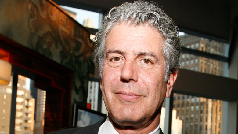 Anthony Bourdain smiling