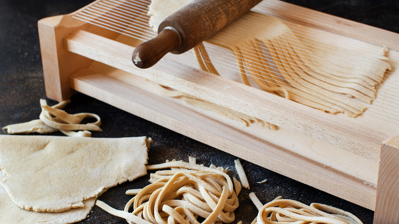 A chitarra and fresh pasta