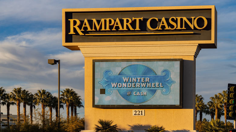 rampart casino outdoor sign