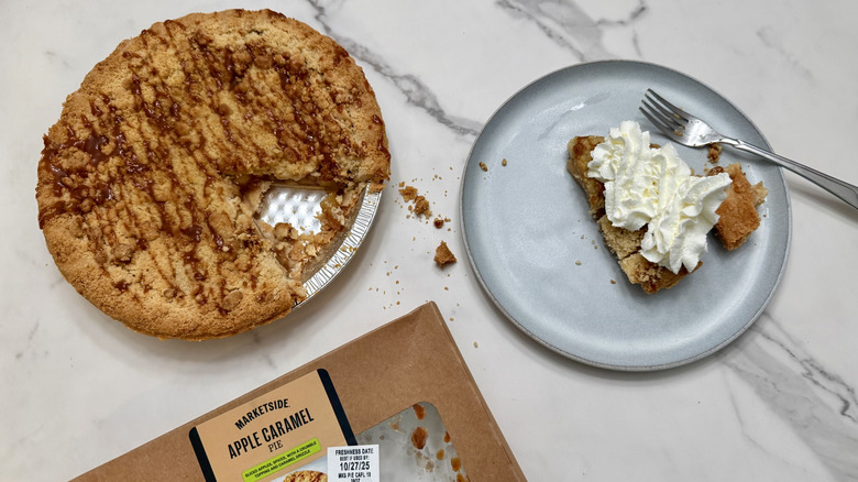 Marketside caramel apple pie slice and whole pie