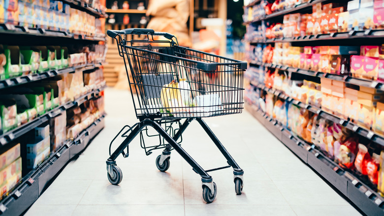 Groceries left in cart
