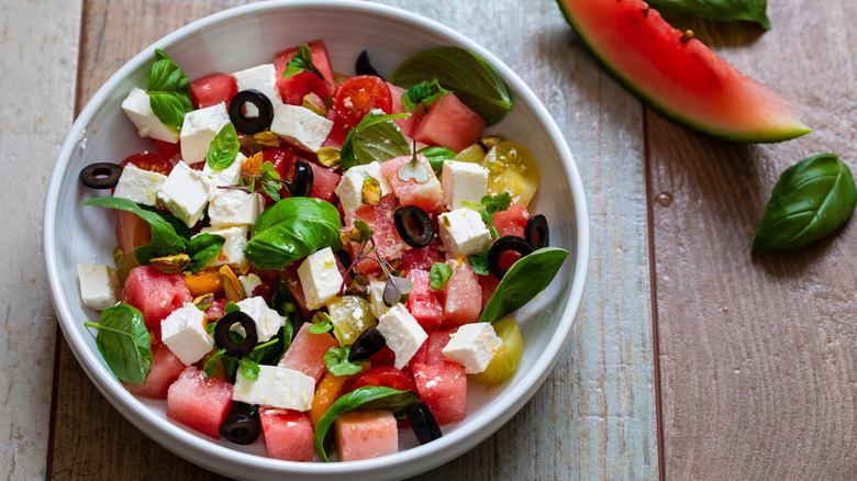 watermelon and feta salad