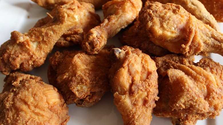 Fried chicken from Minit Stop.