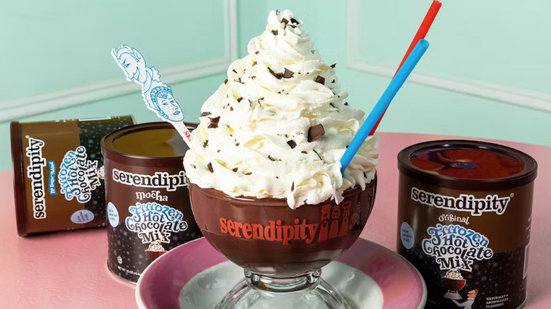 Serendipity Frrrozen hot chocolate sampler