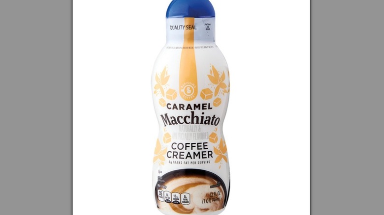 Bottle of coffee creamer