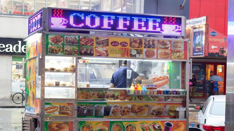 Coffee stand in New York City