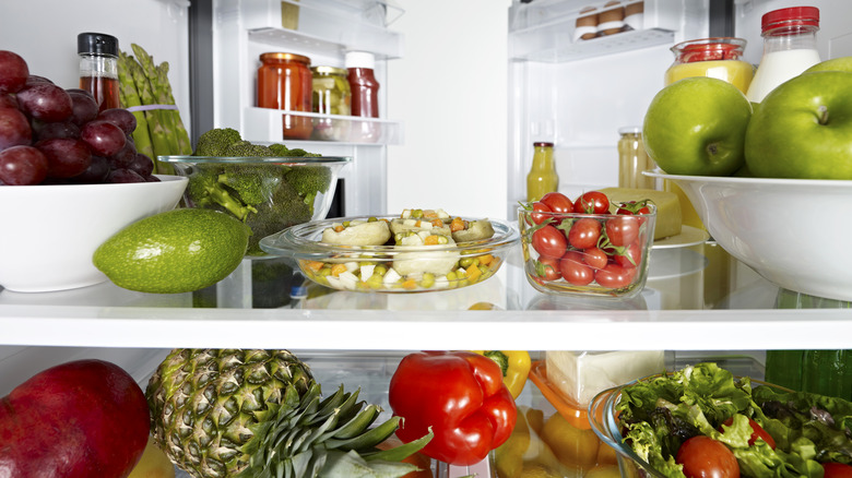 Stocked refrigerator 