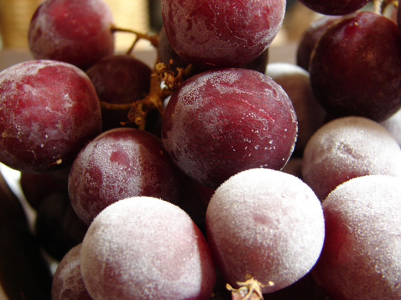 Frozen grapes