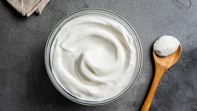 cream cheese in a bowl