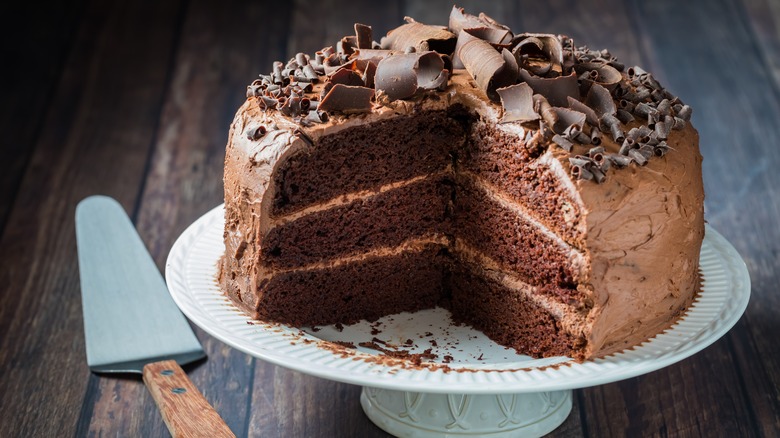 Decadent chocolate cake