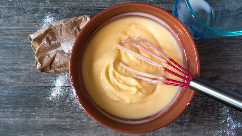 Bowl of instant pudding