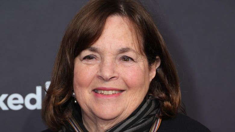 Chef and author Ina Garten smiling on red carpet