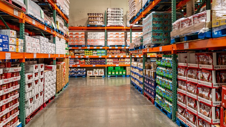 Interior of a Costco store