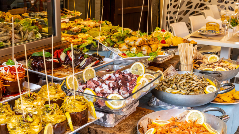 A wide selection of Italian street food.