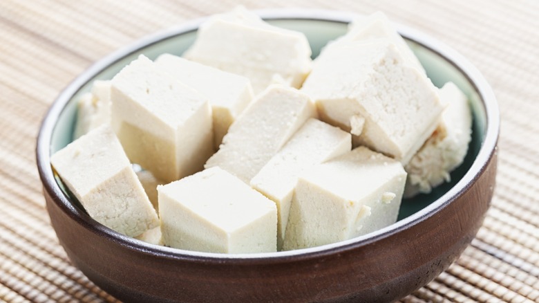 Tofu in a bowl