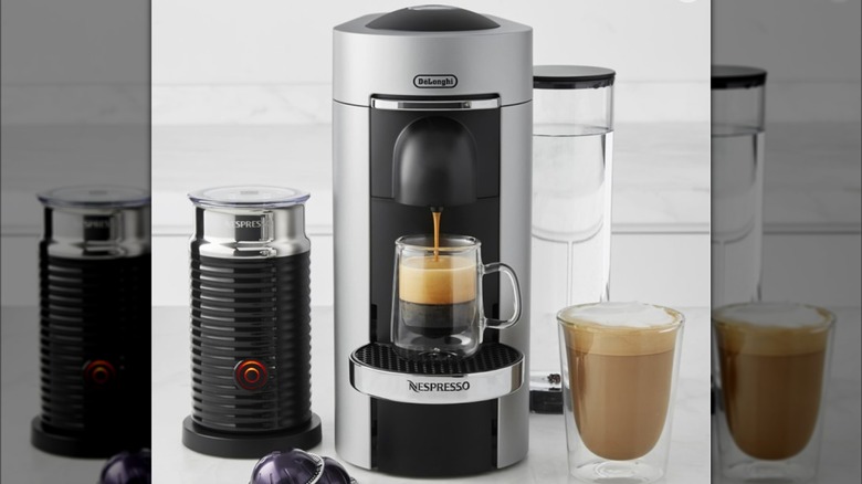 Nespresso VertuoPlus Deluxe Coffee Maker & Espresso Machine with Aeroccino Milk Frother