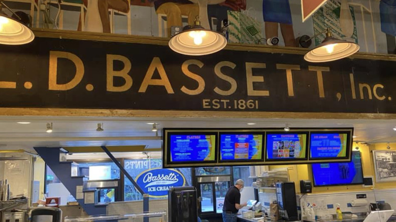 pictured Bassetts Ice Cream stand