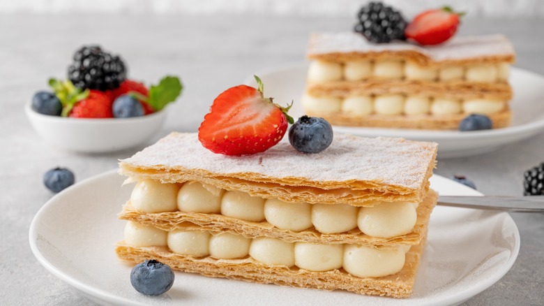 Puff pastry mille-feuille