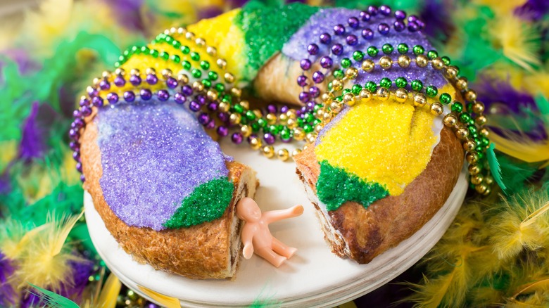 Mardi Gras king cake 