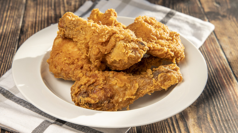 fried chicken on plate