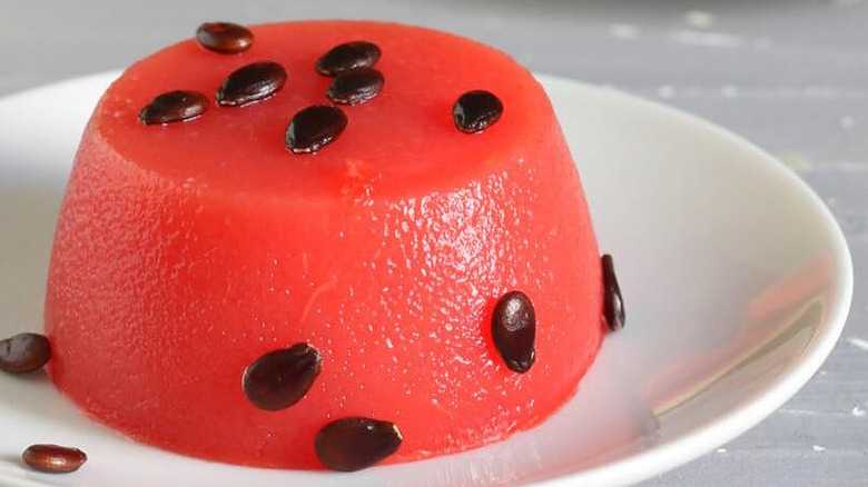 Gelo di melone with seeds