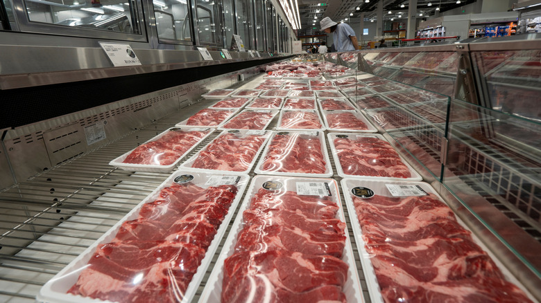 The butcher counter in Costco