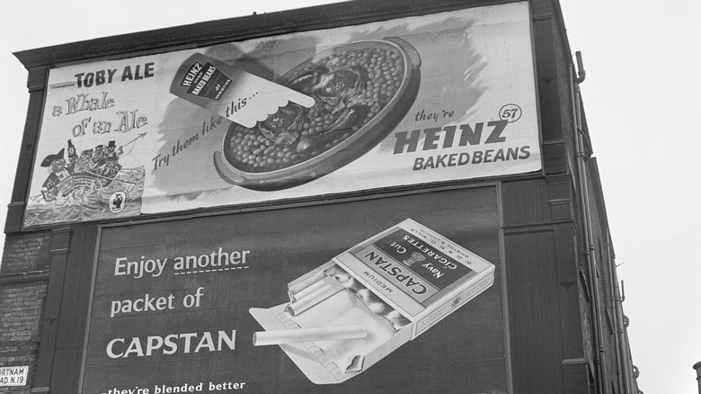 Fortnum & Mason building with Heinz ad