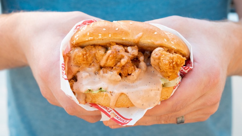 Raising Cane's chicken sandwich