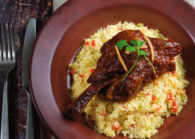 Braised Lamb Shanks with Lemon Confit