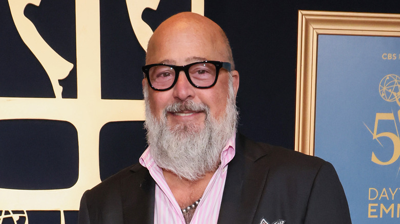 Andrew Zimmern smiling
