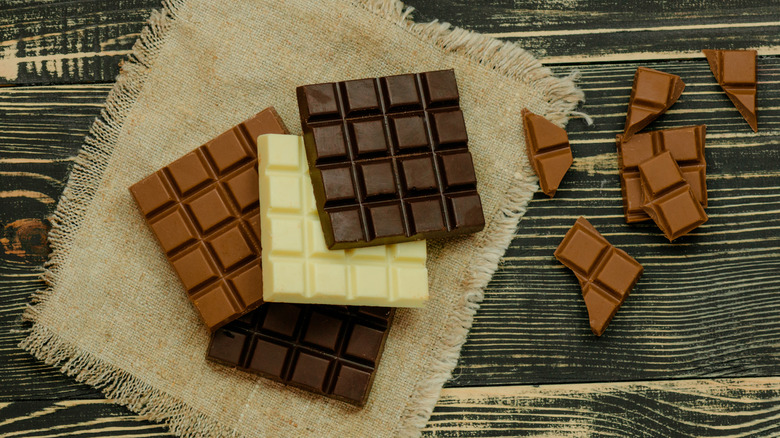 Different kinds of chocolate