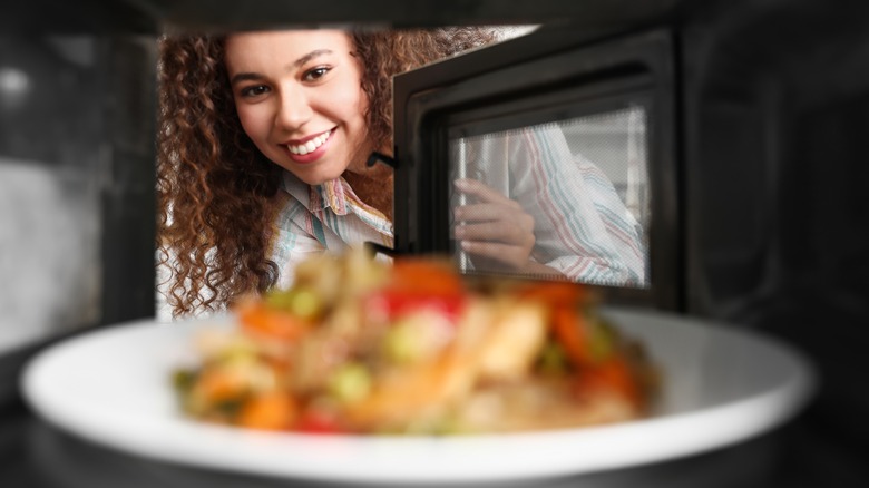 Microwaving food