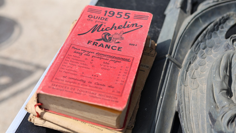 A vintage Michelin Guide of France.
