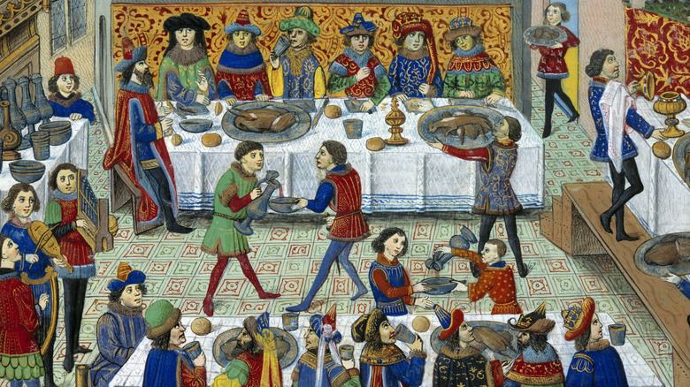 A medieval banquet