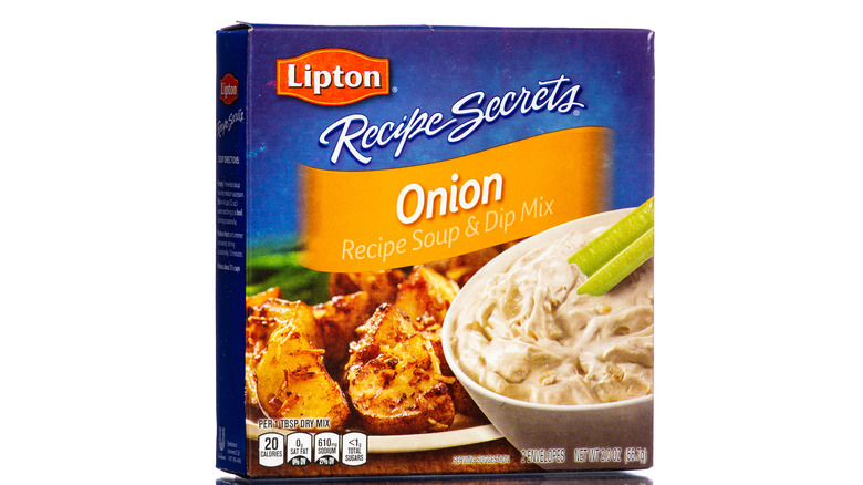Box of Lipton onion mix