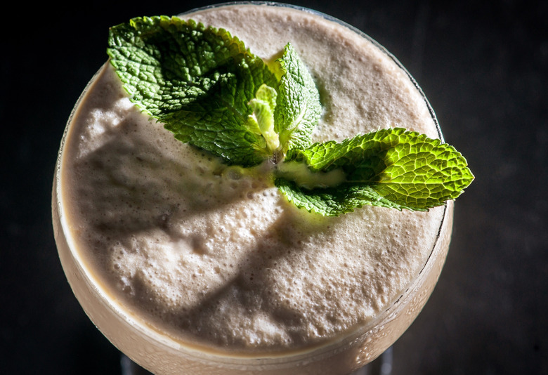 The Murray is similar to the Grasshopper, but swaps out Crème de Menthe in favor of Branca Menta.